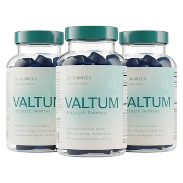 Détails de la gamme de 3 flacons de Valtum