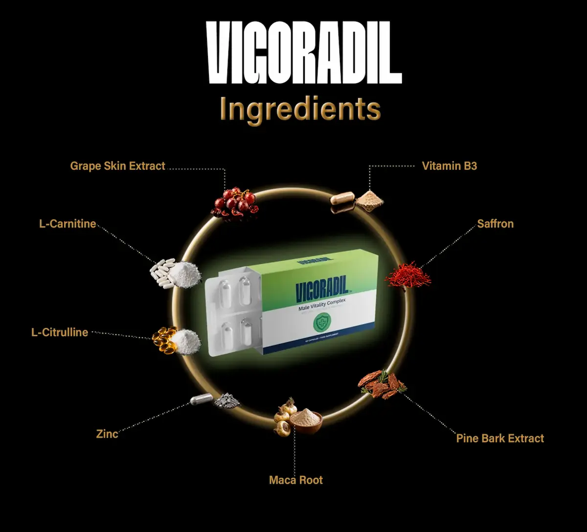 Ingrédients de Vigoradil